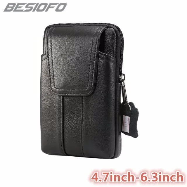 

Belt Waist Bag Double Pockets Genuine Leather Phone Case For Nokia Lumia 435 520 550 630 635 720 830 920 950 950XL 1020 1520