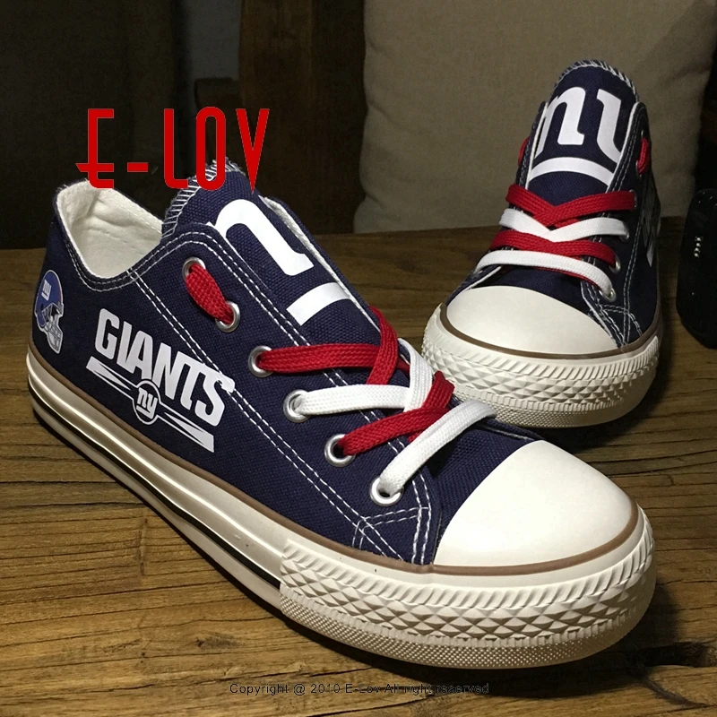==> [Free Shipping] Buy Best New York Giants USA NFL Premium Team Football Fans Customization Shoes NY Hot Sell Men Boy Canvas Shoes Graffiti Casual Shoes Online with LOWEST Price | 32787792640