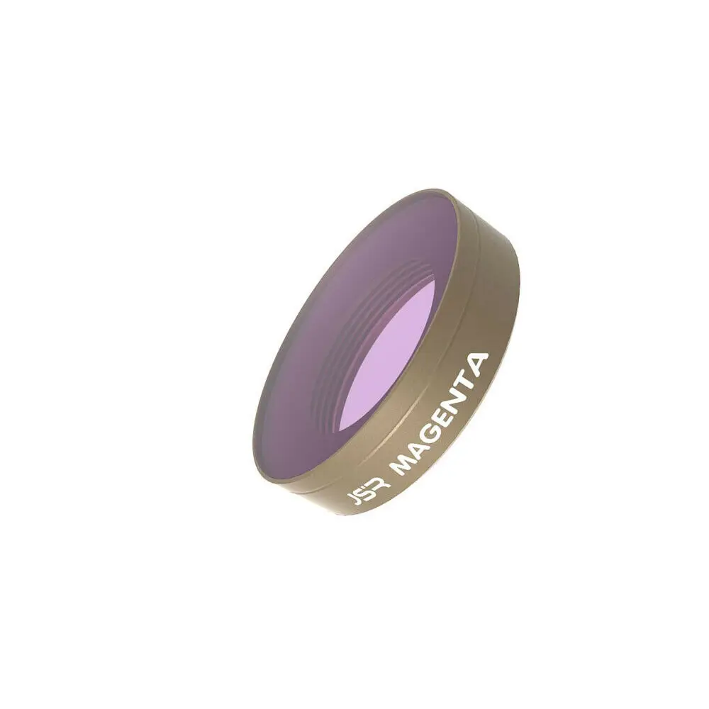 MAGENTA 1 шт., алюминиевая оправа, оптическое стекло, фильтр для объектива UV CPL ND4 ND8 ND16 ND32, звезда, красный, желтый, пурпурный, для DJI OSMO, экшн-камеры - Цвет: MAGENTA