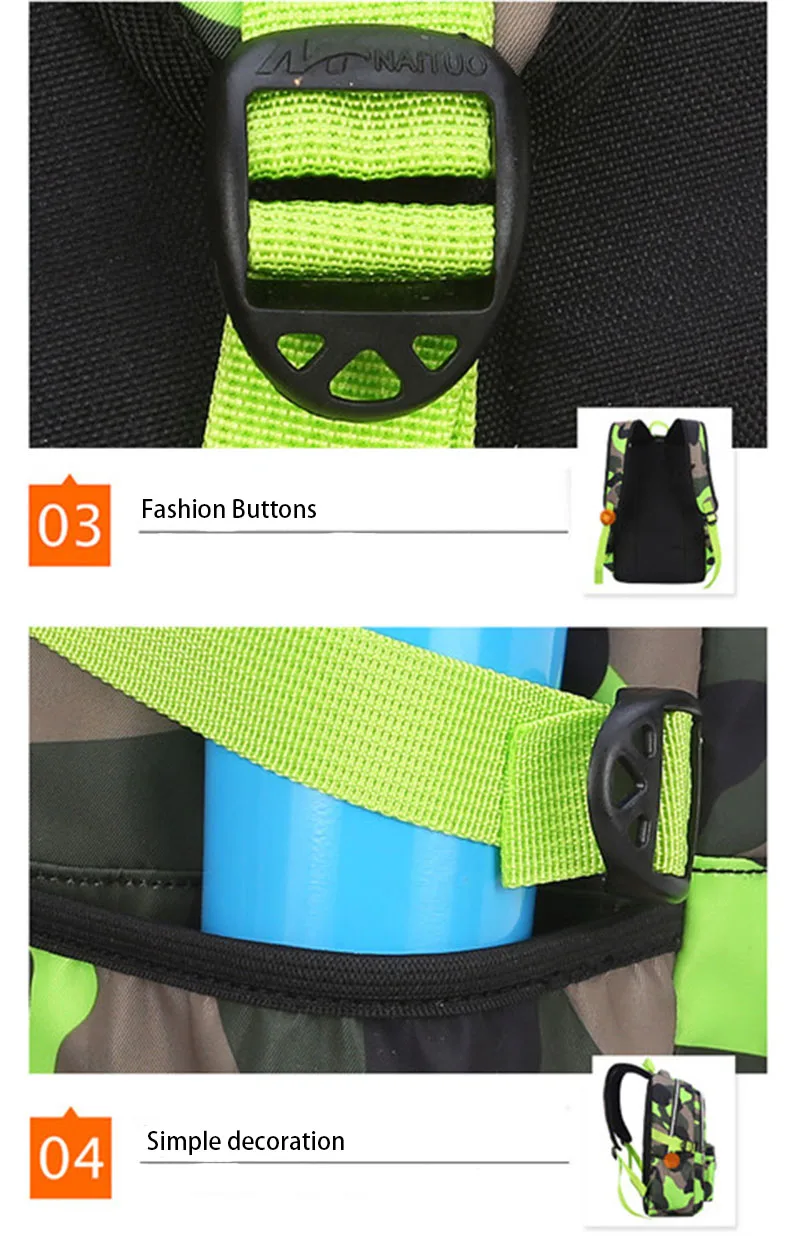 Camouflage Boys School Backpack Teenager Children Primary Schoolbag Girl Travel Laptop Backpacks Nylon Orthopedic Mochila BP0203 (7)