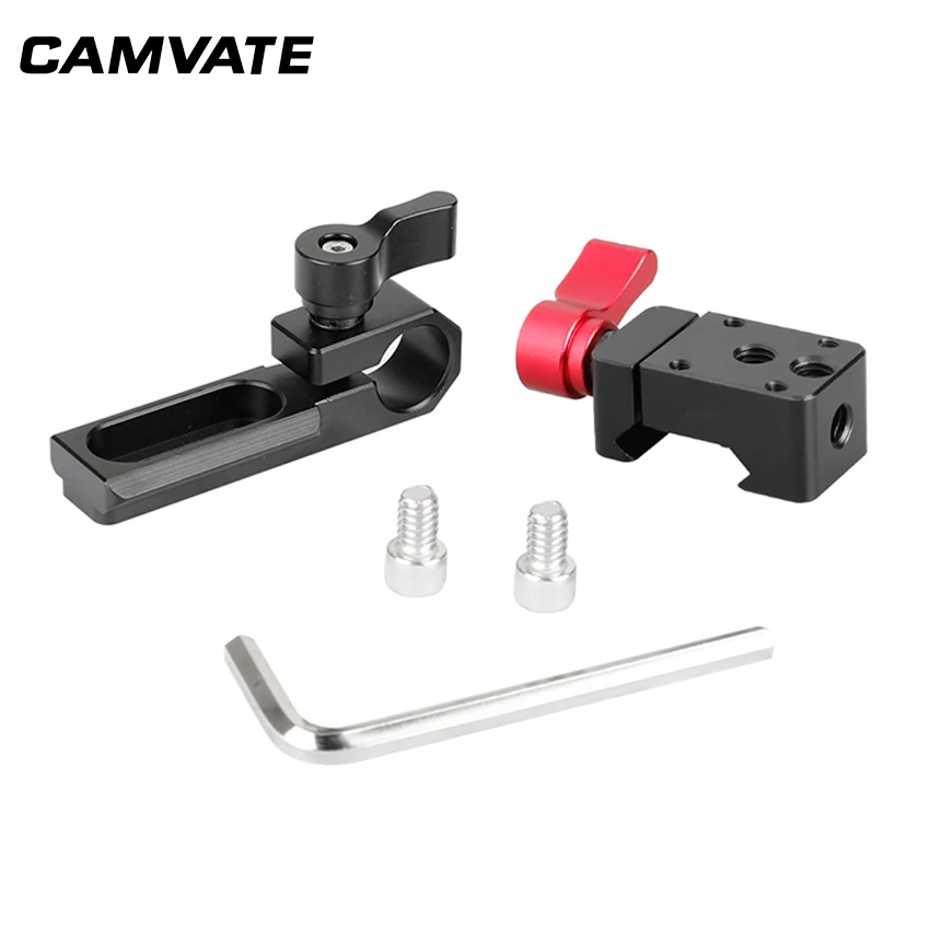 CAMVATE Single 15 мм стержневой зажим и NATO (Red Wingnut) для GH5 5dmarkiii Rig C1631|15mm rod clamp|rod clamp15mm |