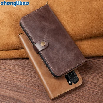 

Luxury Business Style Cowhide Flip Leather Case for Huawei P30 P20 Mate20 Mate10 Pro Lite Scrub Feel Wallet Card Protective Case