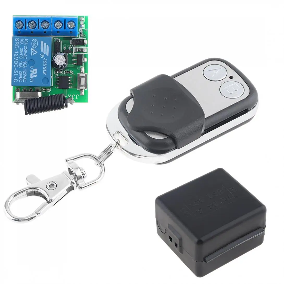

433Mhz Sensitive Wireless Remote Control Switch DC 12V 1CH with Transmitter for Lighting Switch Electromechanical Equipment New