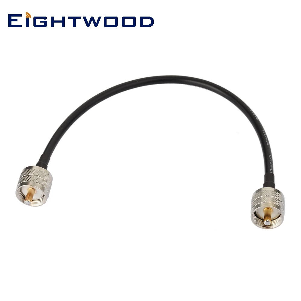 

Eightwood UHF PL-259 to UHF PL-259 Low Loss Digital Coax UHF Jumper Cable HAM & CB Radio,Antenna Analyzer,Dummy Load,SWR Meter