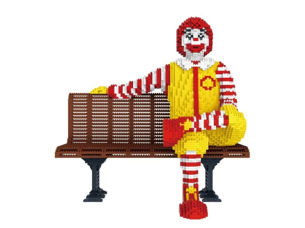 3980 шт PZX Мини building block герои мультфильмов кирпичи Donalds модель игрушки для детей подарки на день рождения Детские игрушки 8833