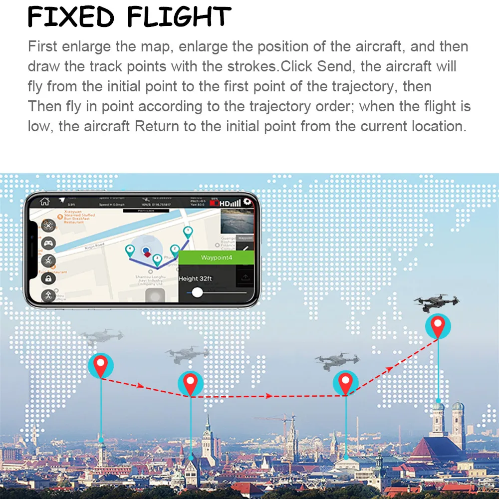 SG900S Профессиональный GPS WiFi FPV Дрон с камерой 720P 1080P складной оптический поток