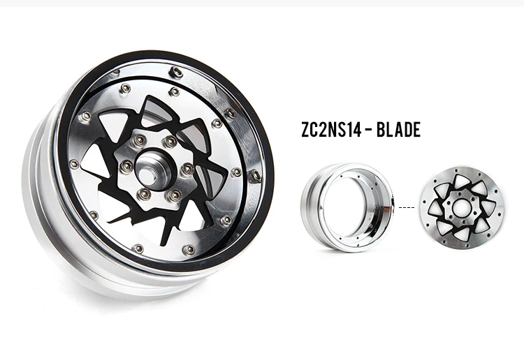 

2.2 Inch RC Beadlock Wheel Rim With Multi-combination For 1:8 1:10 RC Rock Crawler