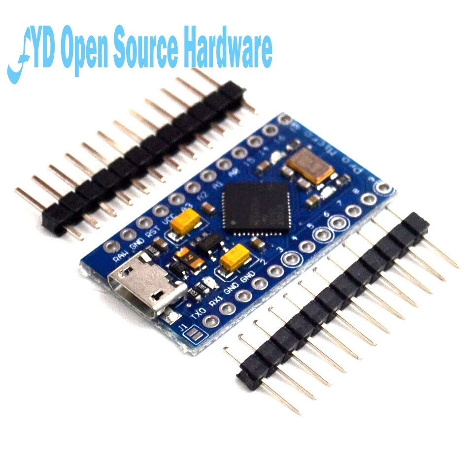 1 шт. Pro Micro ATmega32U4 5V 16 МГц заменить ATmega328 для Arduino Pro Mini с 2 Row штыревые для Leonardo Mini Usb Интерфейс