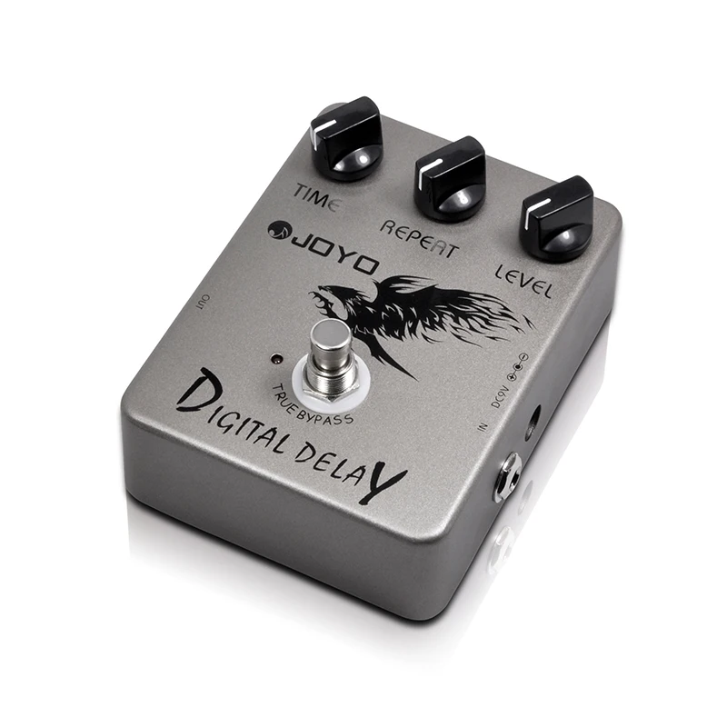 

Digital Delay Guitar Effect Pedal Joyo JF-08 Time Delay Repeat Level Adjustment Close To Analog Delay 25ms-600ms Delay Range