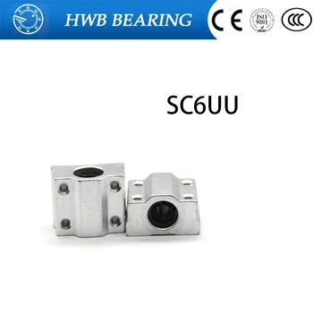 

High quality 4 pcs SC6UU SCS6UU Linear motion ball bearings slide block bushing for 12mm linear shaft guide rail