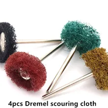4 шт. 3 мм хвостовик шлифовальный коврик установлен заусенцы точки для Dremel вращающиеся инструменты шлифовальный камень, Круг Аксессуары для головы Dremel