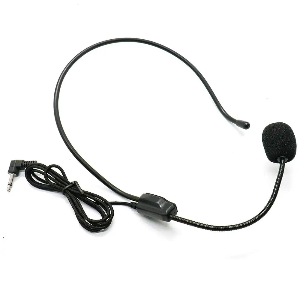 

ZUOCHEN Condenser Headset Microphone, Flexible Wired Boom (3.5mm Connector Jack) for Belt Pack Mic Systems