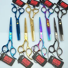 5.5” 16cm Japan Kasho Professional Hair Scissors Hairdressing Cutting Shears Thinning Scissors Salon Hair Styling Tools H1005