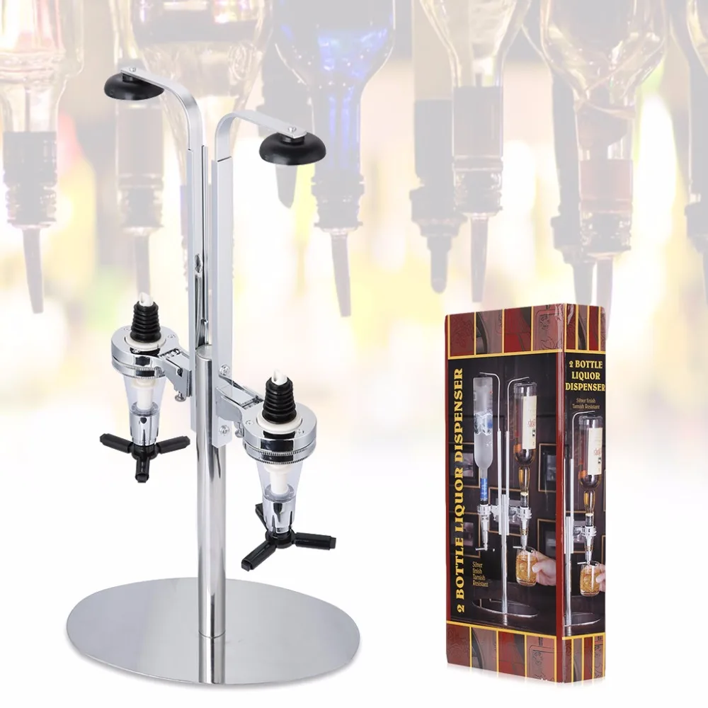 Wine dispenser Machine Drinking Pourer Rotary 2 station Bar Butler