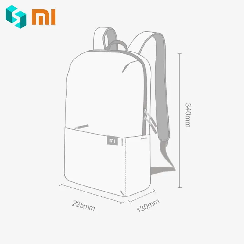 Однотонные оригинальные рюкзаки Xiaomi 10L сумка s городская повседневная спортивная