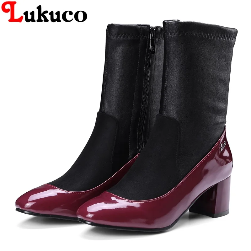

2018 hot sale sweet mid-calf boots oversize 36 37 38 39 40 41 42 43 44 45 46 47 48 women sexy shoes real pictures free shipping
