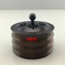 Antique copper bamboo incense burner ornaments small incense burner Home Furnishing office car decoration handbag