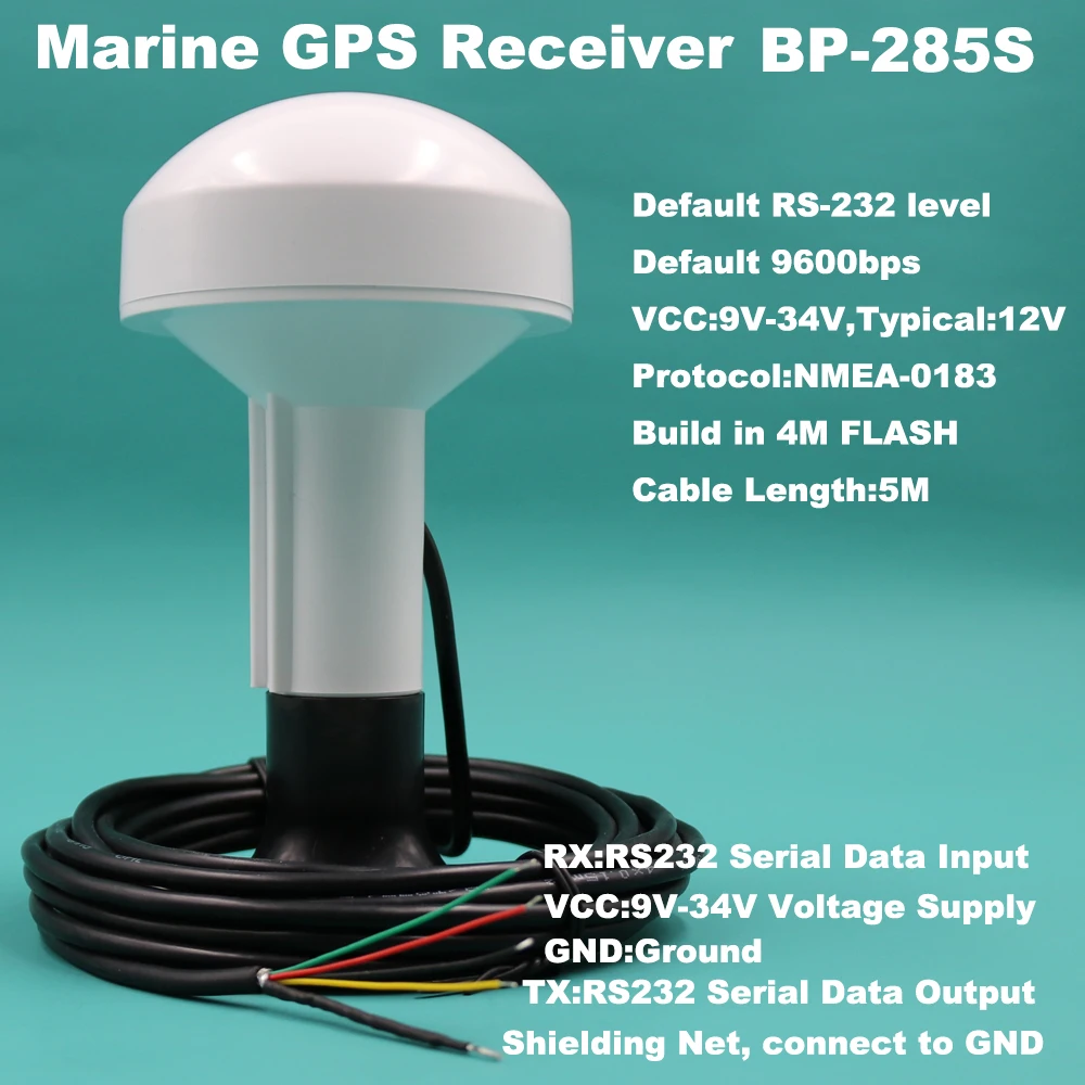 RS232 boat ship GNSS Receiver Antenna Marine GPS Antenna with module