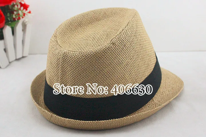 Летом Соломенная Федора Шапки узор Панама женские солнцезащитные пляжные шляпы Для мужчин фетровой шапки 12 шт./лот Бесплатная доставка MEDS022