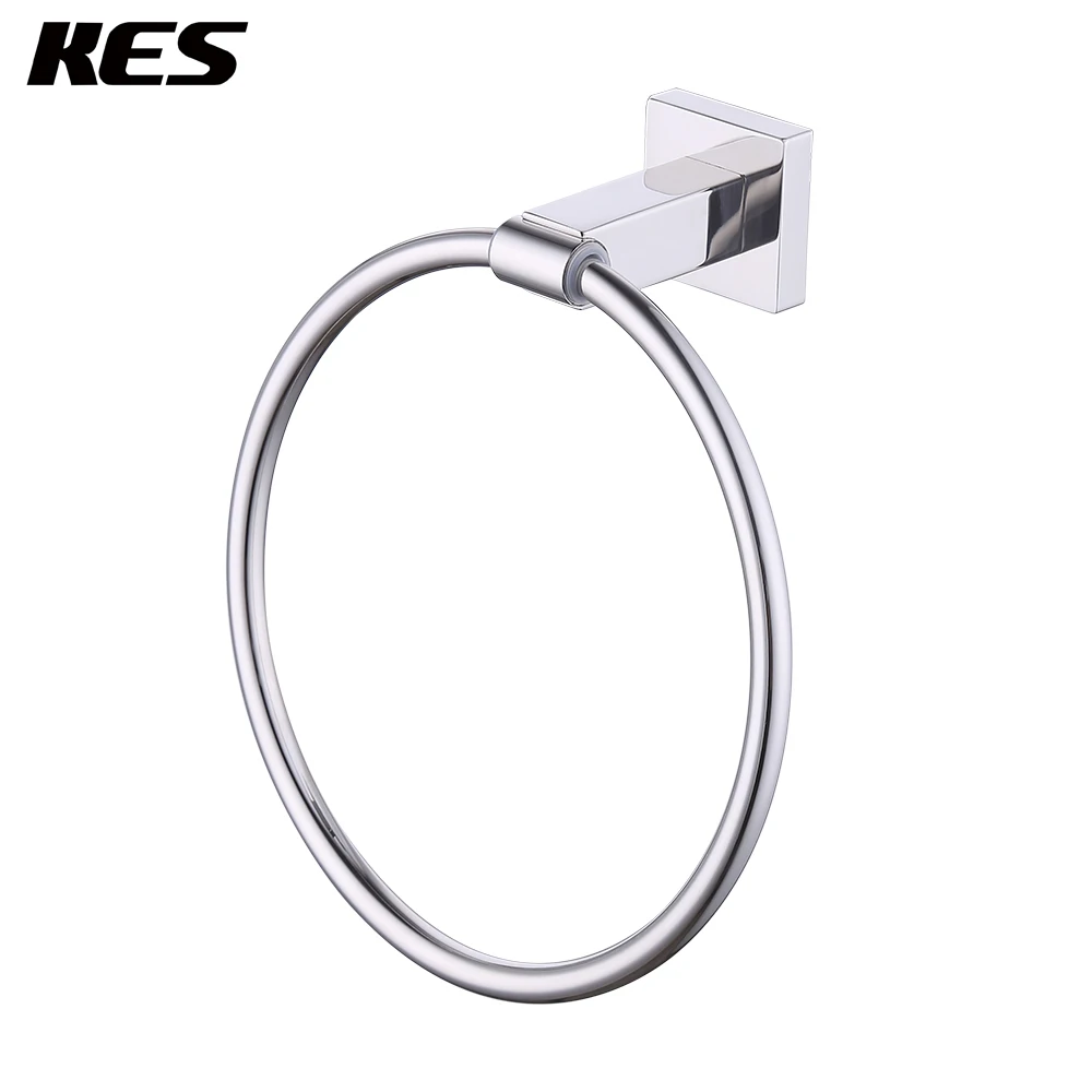 Polished Finish Кольцо для полотенец, держатель для полотенец для ванной комнаты SUS 304 настенное крепление из нержавеющей стали, полированный/матовый, A2280/A2280-2 - Цвет: Polished Finish