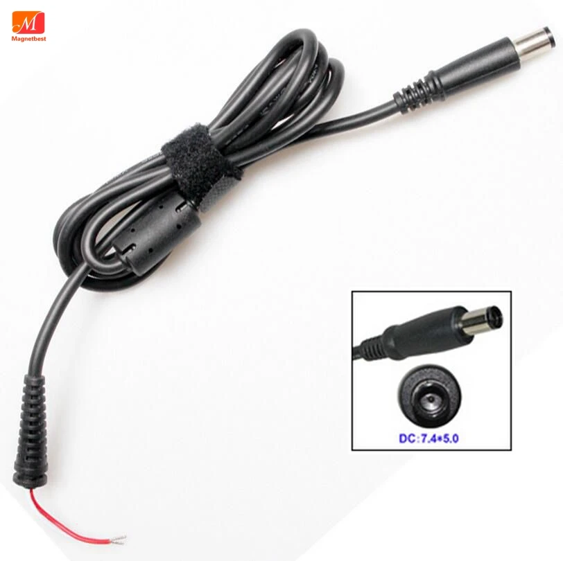 10pcs DC Connector Plug Cable 7.4x5.0 with pin inside for Dell Laptop adapter charger DC