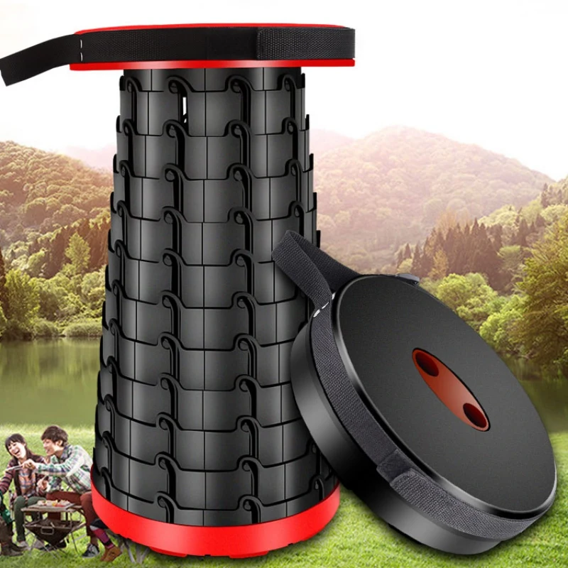 

Outdoor Collapsible Portable Chair Fishing Camping BBQ Queue Tourism Retractable Stool Ultralight Foldable Stool Beach Chair