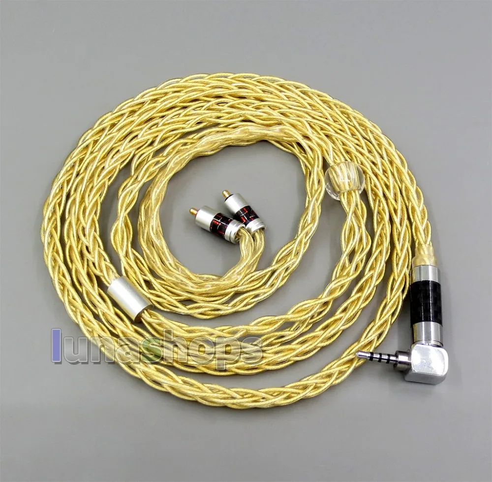 

LN006207 Pure OCC Silver + Golden Plated Earphone Cable For UE Live UE6Pro Lighting SUPERBAX IPX