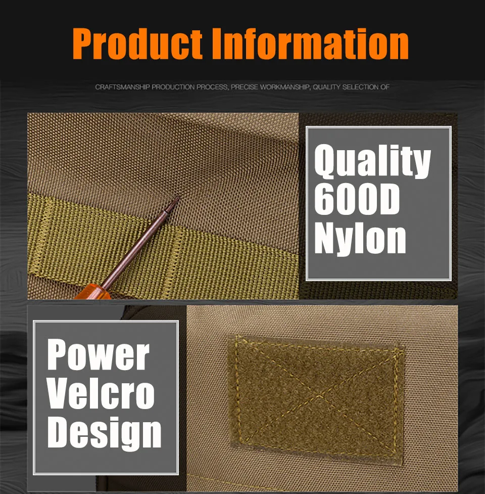 40L Military Tactical Assault Pack Backpack Army Molle Waterproof Bug Rucksack for Outdoor Hiking C