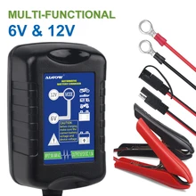 12v 6a carregador de bateria carro motocicleta agm gel molhado vrla chumbo ácido bateria de carregamento inteligente pulso mantenedor 100-240 v