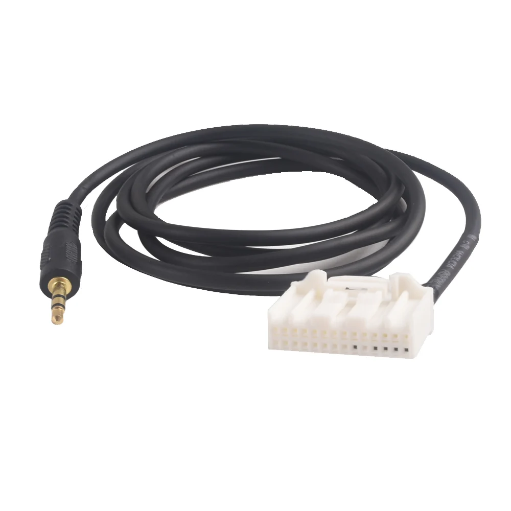 Car 3.5mm 28pin Audio Music AUX Cable Input Adapter For Toyota Camry