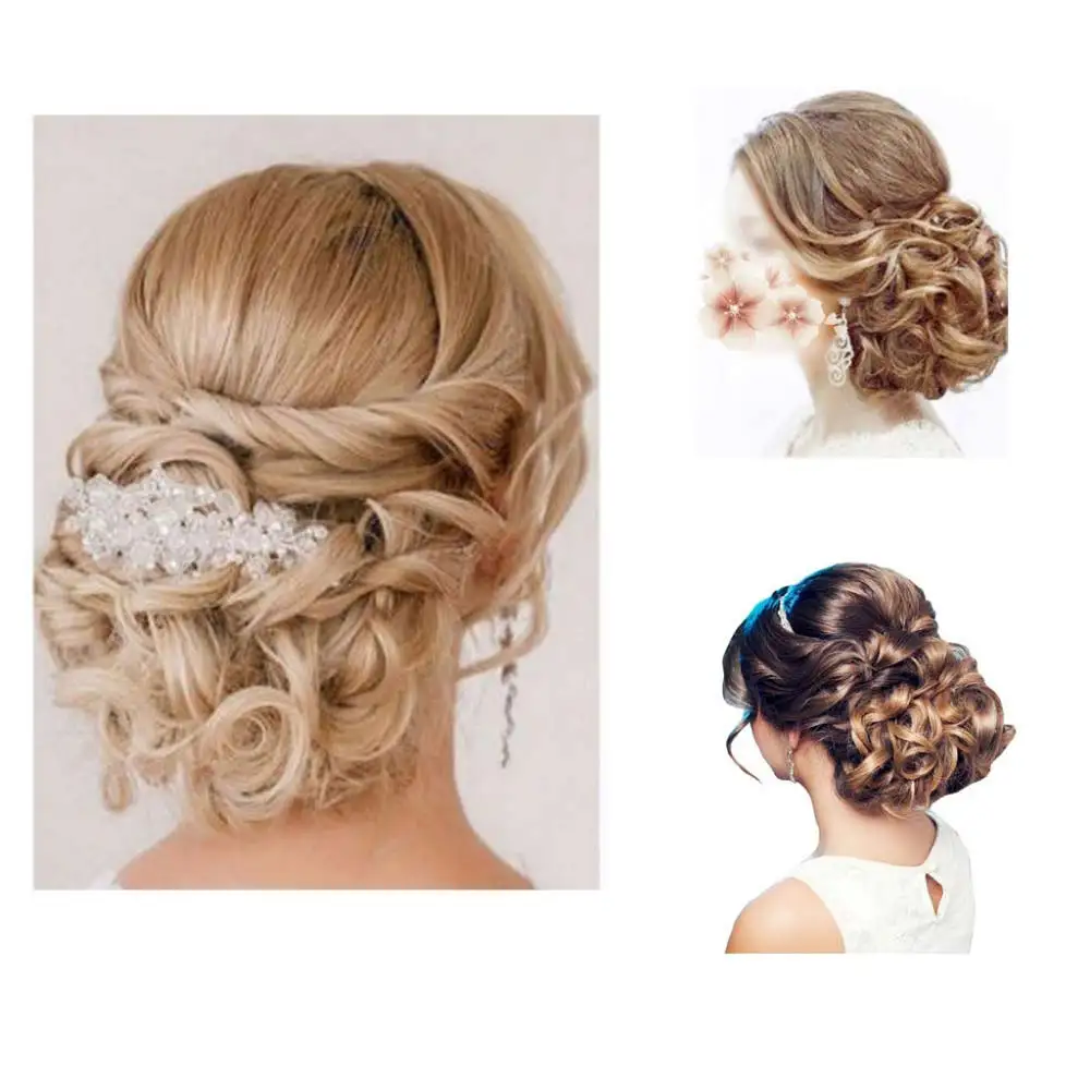 S-noilite 80g Short Women Synthetic Hair Chignon Clip In Curly Hair Pieces Chignon Updo Cover Ponytail Extension Bride Hair Bun
