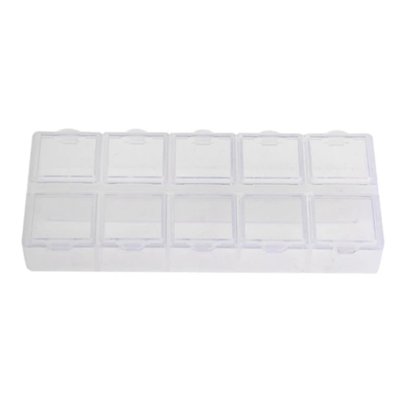 

10 Grid Organizer Storage Case Box Mini Slot Adjustable Tool Jewelry Pill DIY