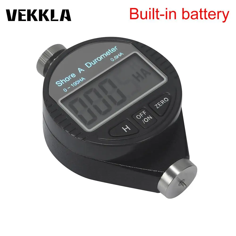 Digital Gauge Shore Hardness Durometer Builtin Battery Silicone Black 0