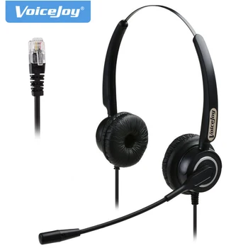 

Professional light weight headset for call center office headset with micophone RJ9 plug phone headset Binaural noise cancelling