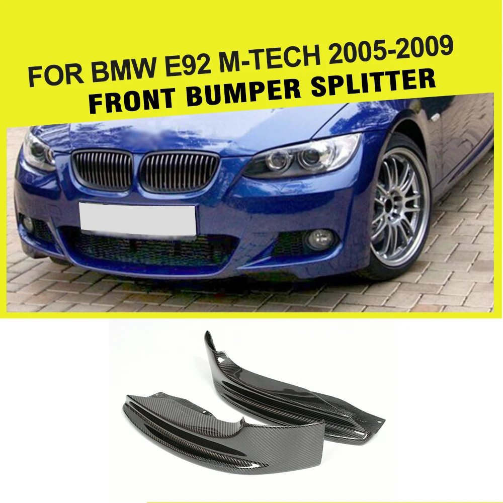 Передние разветвители для бампера из углеродного волокна BMW 325i 328i 3 Series E92 M Sport Tech
