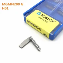 10 pcs New CNC Lâmina MGMN200 G H01 Alta Qualidade Da Liga de Alumínio Do Carro Lâmina Grooving Ferramenta de Moagem Ferramenta de Torneamento De Metais cortador de trituração