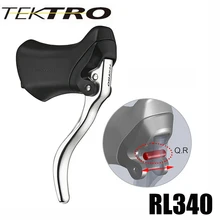 TEKTRO RL340 320 г/пара, для шоссейного велосипеда, алюминиевый Аэро рычаг, быстросъемный механизм с резиновым капюшоном, 23,8 и 24,2 мм руль