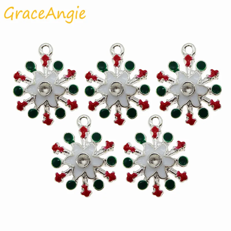12 шт. подвески снежинки для браслета|snowflake pendant|pendant snowflakechristmas charms pendants |