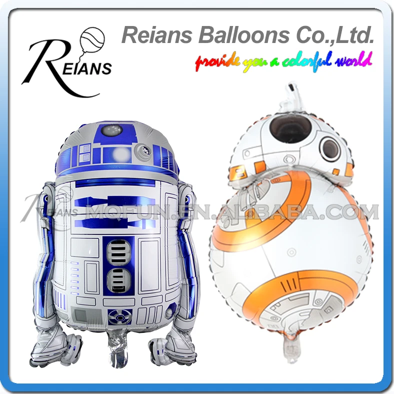 

REIANS 69cm Free shipping Star Wars Globos R2-D2 BB8 Foil Balloons, Party Supplies Helium Balloons Kids Toys Gifts ballon baloon