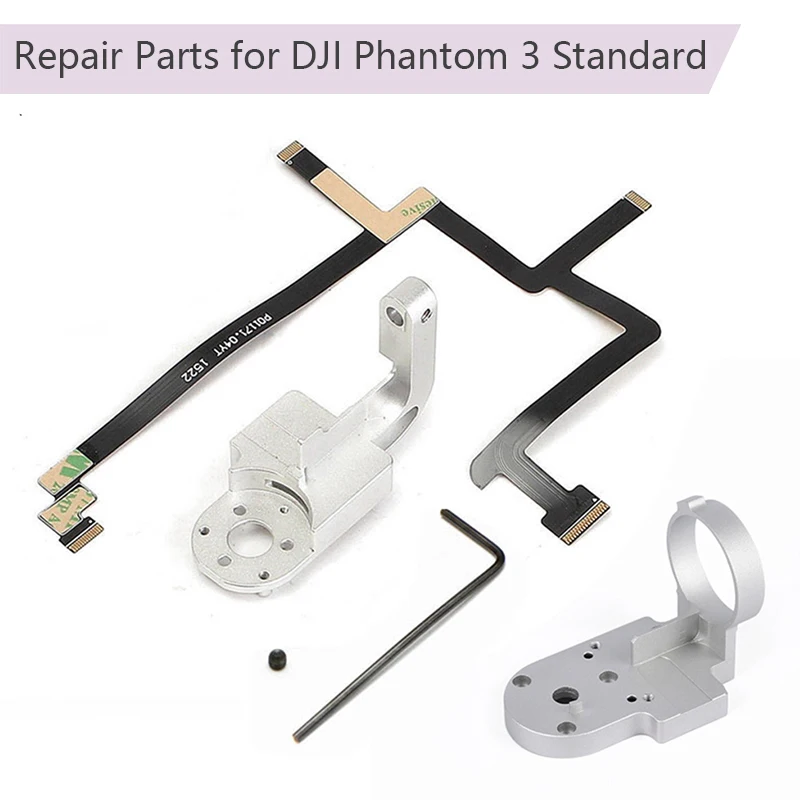 

Repair Parts for DJI Phantom 3 Standard P3S Drone Yaw Roll Arm Gimbal Bracket Flat Ribbon Cable Flex Pitch Motor Gimbal Mounting