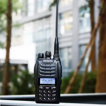

Retevis RT23 Dual Receive Walkie Talkie Dual PTT 5W 128CH VHF UHF Dual Band 1750Hz DTMF Scan FM Radio Cross-Band Repeater Func
