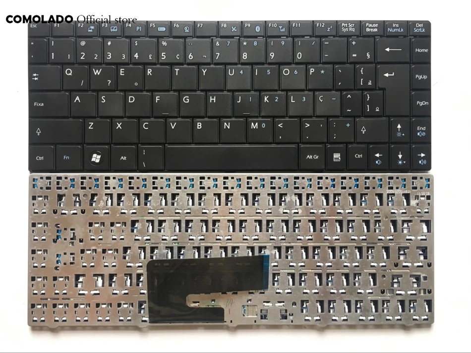 BR Brazil keyboard for MSI EX400 X-Slim X300 X320 X330 X340 X400 X410 X430 Wind U200 U210 U230 U250 U270 E1312 Laptop Keyboard BR Layout