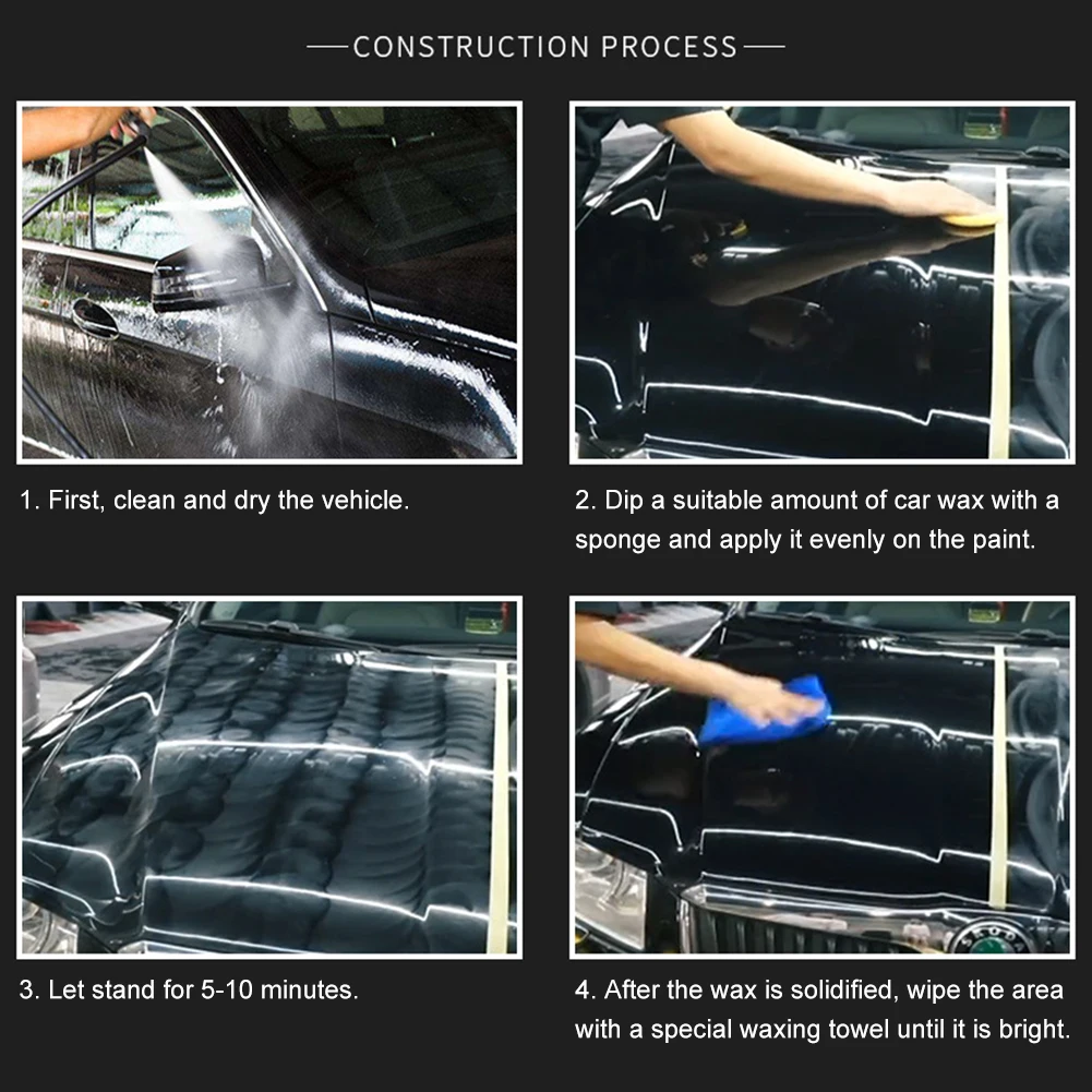 Автомобильный Кристалл твердый воск уход за краской уход за поверхностью твердое стекло автомобильная краска поверхностное покрытие Подарочное полотенце губка/раствор для промывания