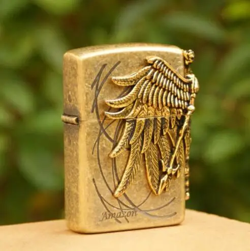 

Zorro lighter kerosene grinding wheel antique windproof lighter, men's smoking gift