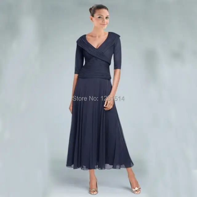 Tea Length Mother Of The Bride Groom Dresses For Wedding Party