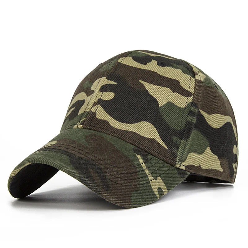 Mesh Back Baseball Cap Unisex Camouflage Trucker Hat Camo Snapback