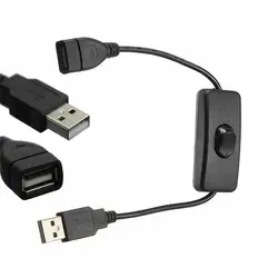 Новейший для USB Удлинительный кабель с переключателем USB мужчин и женщин Удлинительный кабель USB кабель для передачи данных питания