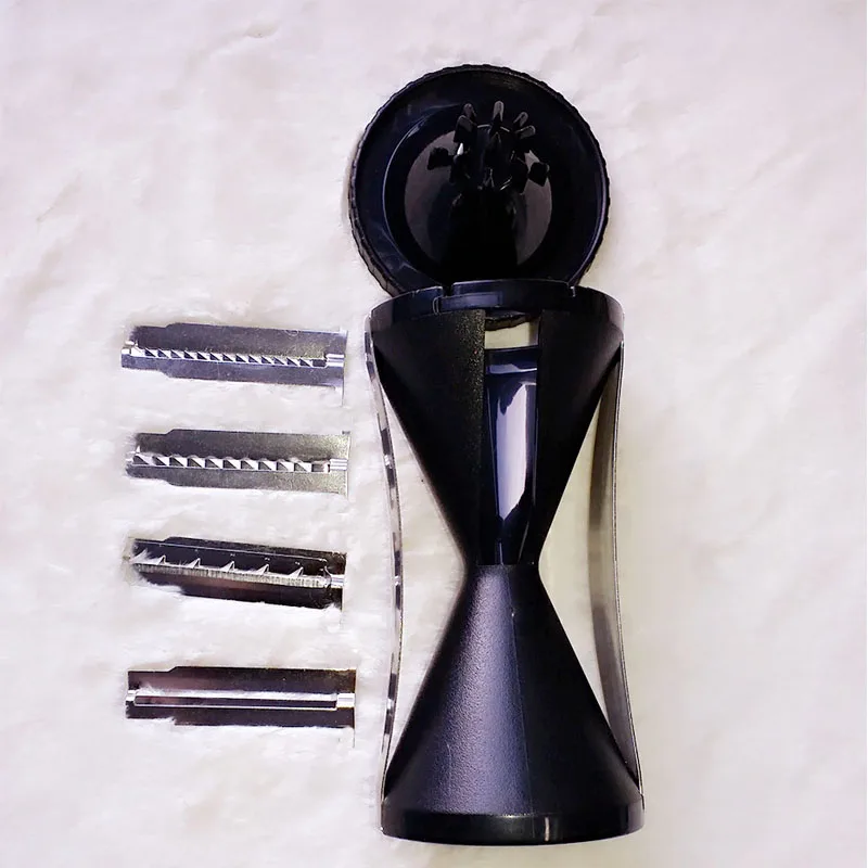 

4 Blade Replaceable Vegetable Cutter Spiral Slicer Vegetable Spiralizer Grater Carrot Cucumber Courgette Zucchini Spaghetti