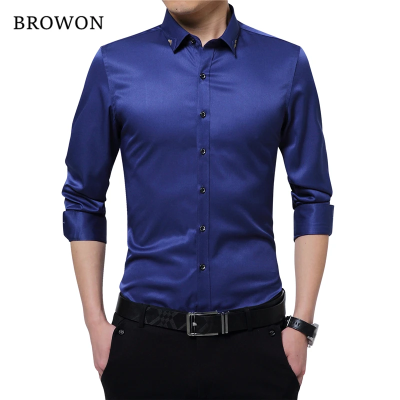 mens slim fit formal shirts