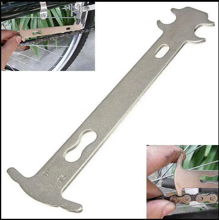 Best 1pc Bicycle Chain Wear Indicator Checker Mountain Road Bike Chains Gauge Measurement Ruler Cycling Replacement Repair Tool 2